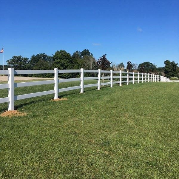 PVC Fence on Farm