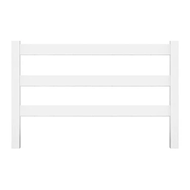 Vinyl 3 Rail Farm Fence